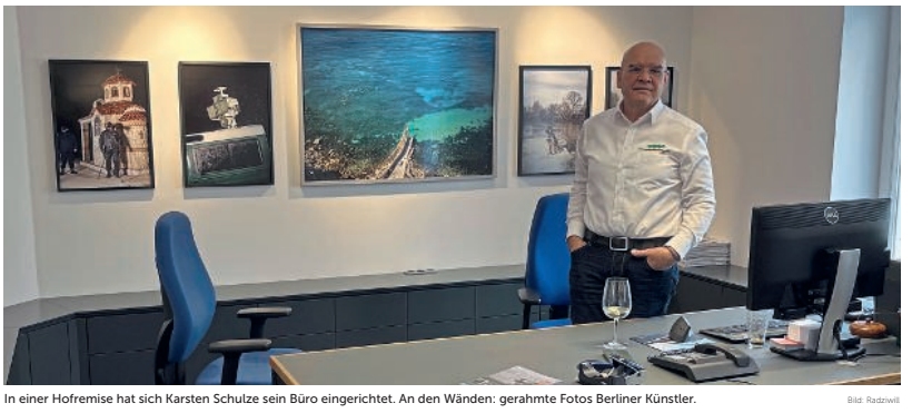 Bodenleger mit Kunst